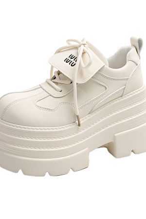 10cm Thick-Soled Platform Loafers for Women - 2025 Spring Retro British College Style Versatile Low-Height Flats