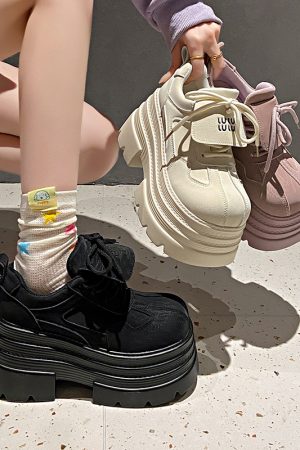 10cm Thick-Soled Platform Loafers for Women - 2025 Spring Retro British College Style Versatile Low-Height Flats