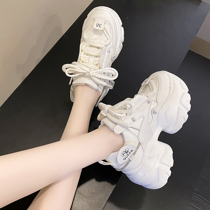 2023 Spring Women's Platform Dad Shoes - Breathable Mesh Thick Sole Casual Sneakers for Short Stature, Trendy Sports Footwear 2023 Spring Women's Platform Dad Shoes - Breathable Mesh Thick Sole Casual Sneakers for Short Stature, Trendy Sports Footwear