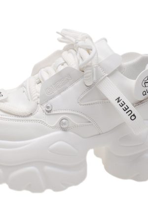 2023 Spring Women's Platform Dad Shoes - Breathable Mesh Thick Sole Casual Sneakers for Short Stature, Trendy Sports Footwear