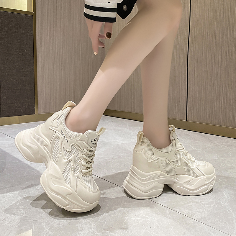 2024 Spring Women's Platform Dad Sneakers - Versatile High Heel Shoes for Short Women, Trendy Casual Footwear 2024 Spring Women's Platform Dad Sneakers - Versatile High Heel Shoes for Short Women, Trendy Casual Footwear