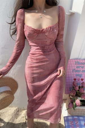 2024 Spring/Summer Fairy Dress - French Lace Corset-Style Bodycon Dress for Women - Sexy Vacation Outfit