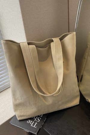 2025 Embroidered Canvas Tote Bag for Women - Versatile Student Shoulder Bag for Class & Commuting