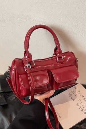 2025 French Vintage Handbag for Women - Oil Wax Leather Small Square Crossbody Bag for Spring/Summer - High-End Shoulder Bag