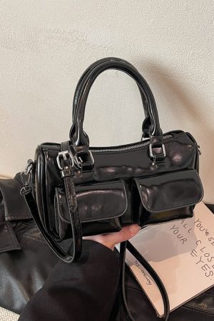 2025 French Vintage Handbag for Women - Oil Wax Leather Small Square Crossbody Bag for Spring/Summer - High-End Shoulder Bag