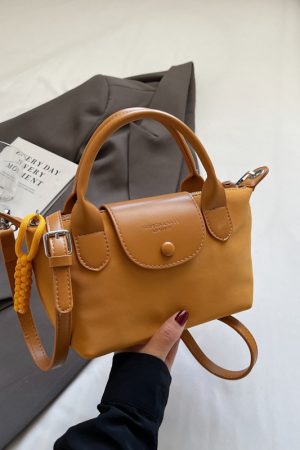 2025 Korean Minimalist Casual Bucket Bag for Women - Trendy Crossbody Shoulder Bag with Unique Niche Design