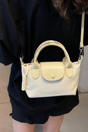 2025 Korean Minimalist Casual Bucket Bag for Women - Trendy Crossbody Shoulder Bag with Unique Niche Design