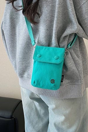2025 Minimalist Nylon Crossbody Bag for Women - Casual Summer Small Phone Bag