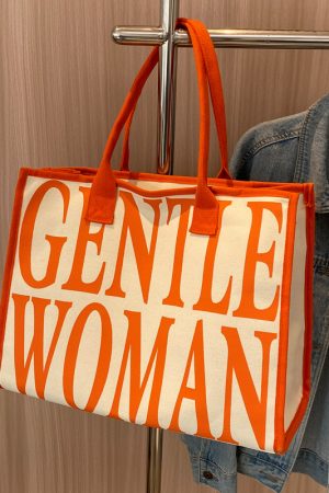 2025 New Fashion Single-Shoulder Canvas Tote Bag for Women, Large Capacity Portable Shopping and Commuting Bag