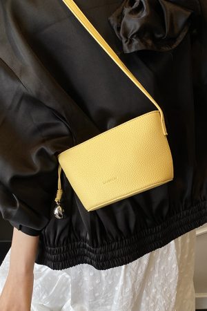 2025 New Minimalist Zipper Bucket Bag for Women - High-End Shoulder Crossbody Phone Bag, Summer Fashion Essential