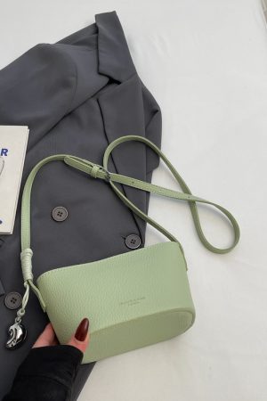 2025 New Minimalist Zipper Bucket Bag for Women - High-End Shoulder Crossbody Phone Bag, Summer Fashion Essential