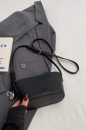 2025 New Minimalist Zipper Bucket Bag for Women - High-End Shoulder Crossbody Phone Bag, Summer Fashion Essential