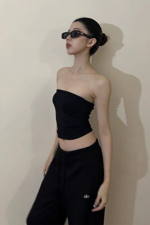 2025 New Style Pure Desire Sexy Fitness Elastic Tube Top Bustier for Women â€“ Vacation Ready Base Layer Top