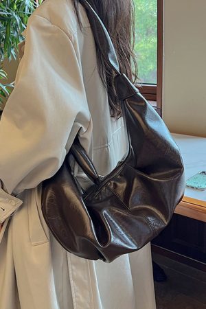 2025 Retro Fashion Large Capacity Dumpling Bag for Women - Minimalist Versatile High-End Shoulder Bag