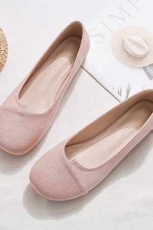2025 Spring Sheepskin Women's Loafers - Shallow Mouth, Versatile Flat Fairy Style Evening Shoes
