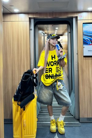 2025 Summer American Vintage Loose Wide-Leg Denim Shorts for Men and Women, Casual High Street Style, Retro Fashion