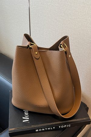 2025 Summer Fashion Women's Retro Bucket Bag - Stylish Crossbody Shoulder Bag for High-End Look