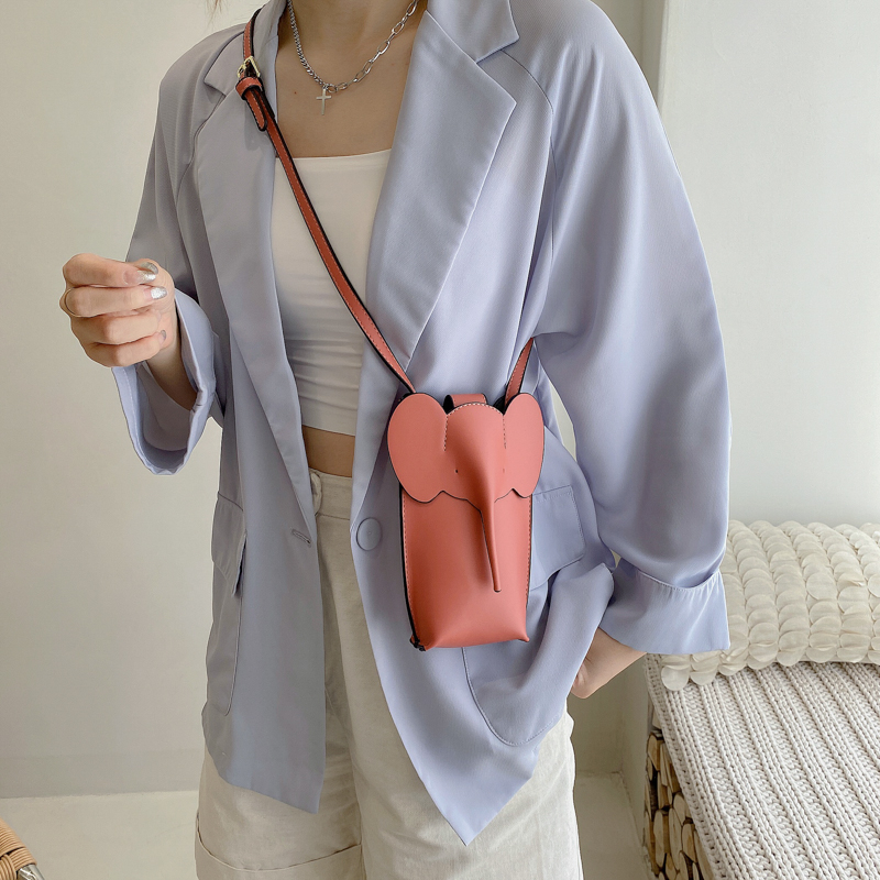 2025 Summer High-End Mini Crossbody Bag for Women - Cute Elephant Design for Coins and Mobile Phone 2025 Summer High-End Mini Crossbody Bag for Women - Cute Elephant Design for Coins and Mobile Phone