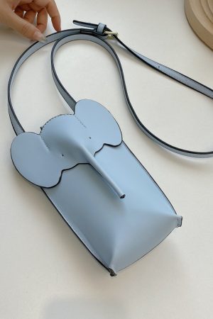 2025 Summer High-End Mini Crossbody Bag for Women - Cute Elephant Design for Coins and Mobile Phone
