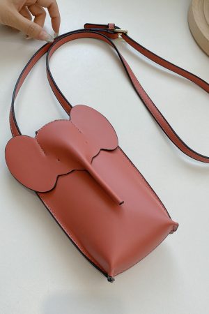 2025 Summer High-End Mini Crossbody Bag for Women - Cute Elephant Design for Coins and Mobile Phone