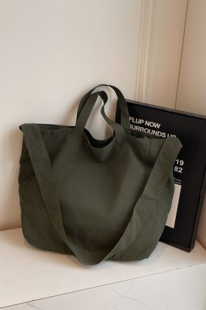 2025 Summer Large Capacity Nylon Crossbody Tote Bag for Women - Stylish Relaxed Shoulder Commuter Handbag