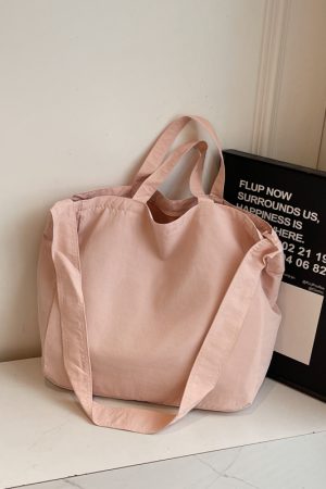 2025 Summer Large Capacity Nylon Crossbody Tote Bag for Women - Stylish Relaxed Shoulder Commuter Handbag