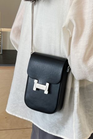 2025 Summer Mini Handbag for Women - High-End Korean Style Versatile Chain Crossbody Bag for Mobile Phones