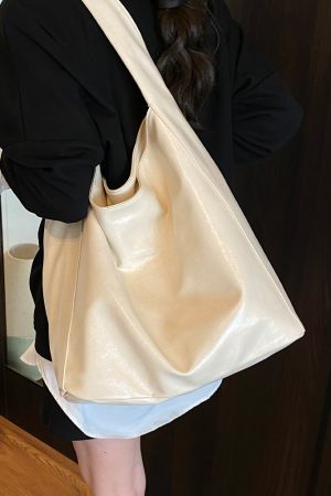 2025 Summer Minimalist Large-Capacity Tote Bag for Women, Versatile Shoulder Bag, Korean Style High-End Underarm Bag