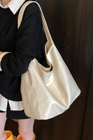 2025 Summer Minimalist Large-Capacity Tote Bag for Women, Versatile Shoulder Bag, Korean Style High-End Underarm Bag