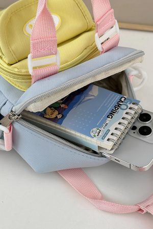 2025 Summer Nylon Tote Bag for Women - Lightweight Color-Blocking Crossbody Phone Bag in Trendy Dopamine Colors