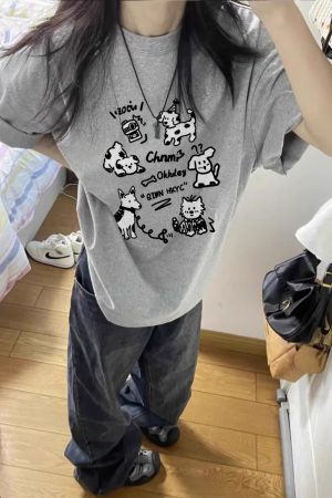 2025 Summer Plus Size Pure Cotton Loose Short Sleeve T-Shirt for Women - Casual American Style Top