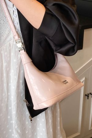 2025 Summer Versatile Oil Wax Leather Crossbody Handbag for Women - Chic Daily Commuting Dumpling Style