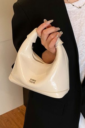 2025 Summer Versatile Oil Wax Leather Crossbody Handbag for Women - Chic Daily Commuting Dumpling Style