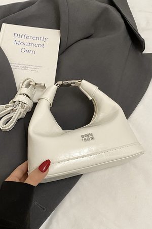 2025 Summer Versatile Oil Wax Leather Crossbody Handbag for Women - Chic Daily Commuting Dumpling Style