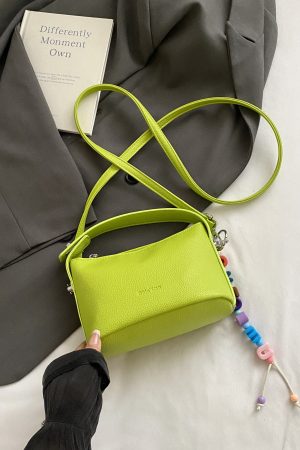 2025 Summer White Crossbody Bag - Stylish High-End Small Handbag Tote for Women, Versatile Casual Fashion Accessory