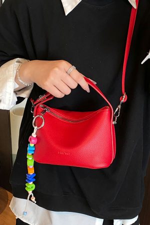 2025 Summer White Crossbody Bag - Stylish High-End Small Handbag Tote for Women, Versatile Casual Fashion Accessory