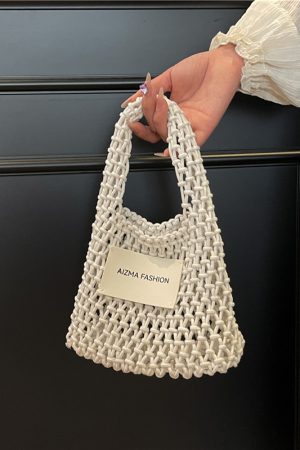 2025 Summer Woven Straw Bag for Women, Commuter Knitted Handbag, Portable Beach Tote, Vacation Essential