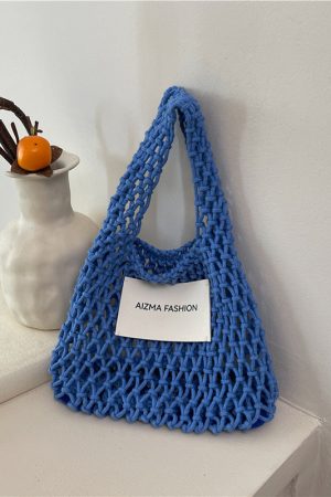 2025 Summer Woven Straw Bag for Women, Commuter Knitted Handbag, Portable Beach Tote, Vacation Essential