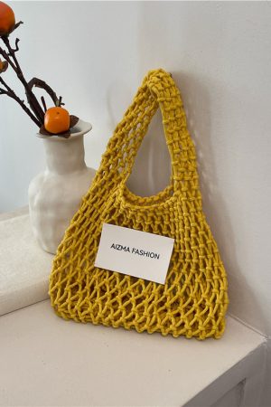 2025 Summer Woven Straw Bag for Women, Commuter Knitted Handbag, Portable Beach Tote, Vacation Essential