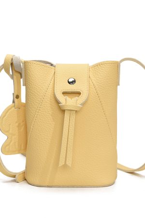 2025 Summer Yellow Mini Crossbody Bag for Women - Lightweight High-End Phone Bag for Walking and Everyday Use