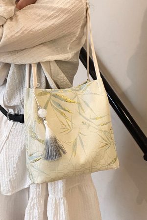 2025 Trendy Chinese-Style Women's Large Capacity Bucket Bag - Fashionable Commuting Shoulder Bag