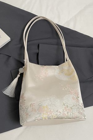 2025 Trendy Chinese-Style Women's Large Capacity Bucket Bag - Fashionable Commuting Shoulder Bag