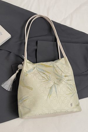 2025 Trendy Chinese-Style Women's Large Capacity Bucket Bag - Fashionable Commuting Shoulder Bag