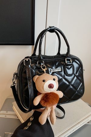 2025 Winter Women's Minimalist Diamond-Patterned Handheld Travel Bag, Chic Shoulder Bag, High-End Underarm Style