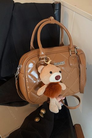 2025 Winter Women's Minimalist Diamond-Patterned Handheld Travel Bag, Chic Shoulder Bag, High-End Underarm Style