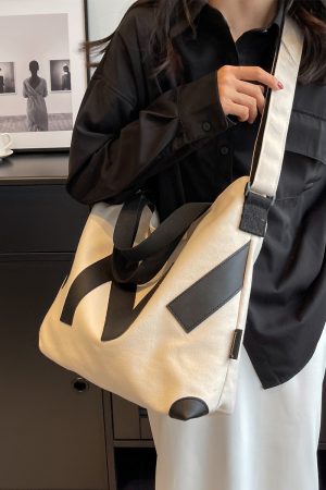 2025 Womenâ€™s Canvas Tote Bag - Large Capacity, Versatile Handbag for Students, Commuting, Shoulder and Crossbody Style