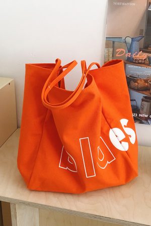 2025 Women's Casual Canvas Tote Bag - Large Capacity Shoulder Bag for Commuting, Trendy Handheld Design