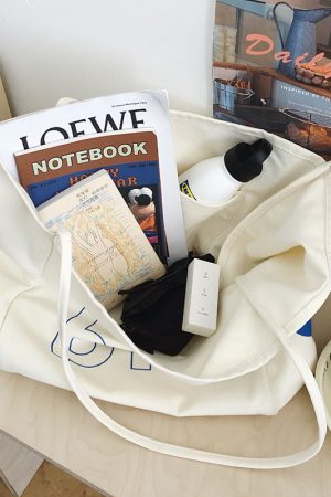 2025 Women's Casual Canvas Tote Bag - Large Capacity Shoulder Bag for Commuting, Trendy Handheld Design