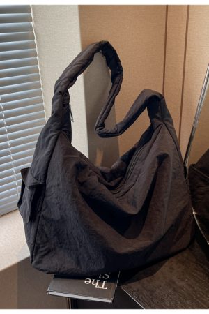 2025 Women's Casual Cotton Crossbody Bag - Large Capacity Shoulder Tote for Spring & Summer, Versatile Relaxed Style