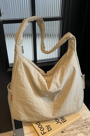 2025 Women's Casual Cotton Crossbody Bag - Large Capacity Shoulder Tote for Spring & Summer, Versatile Relaxed Style